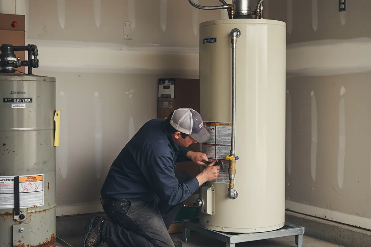 Water heater and shutoff valve replacement in Ventura